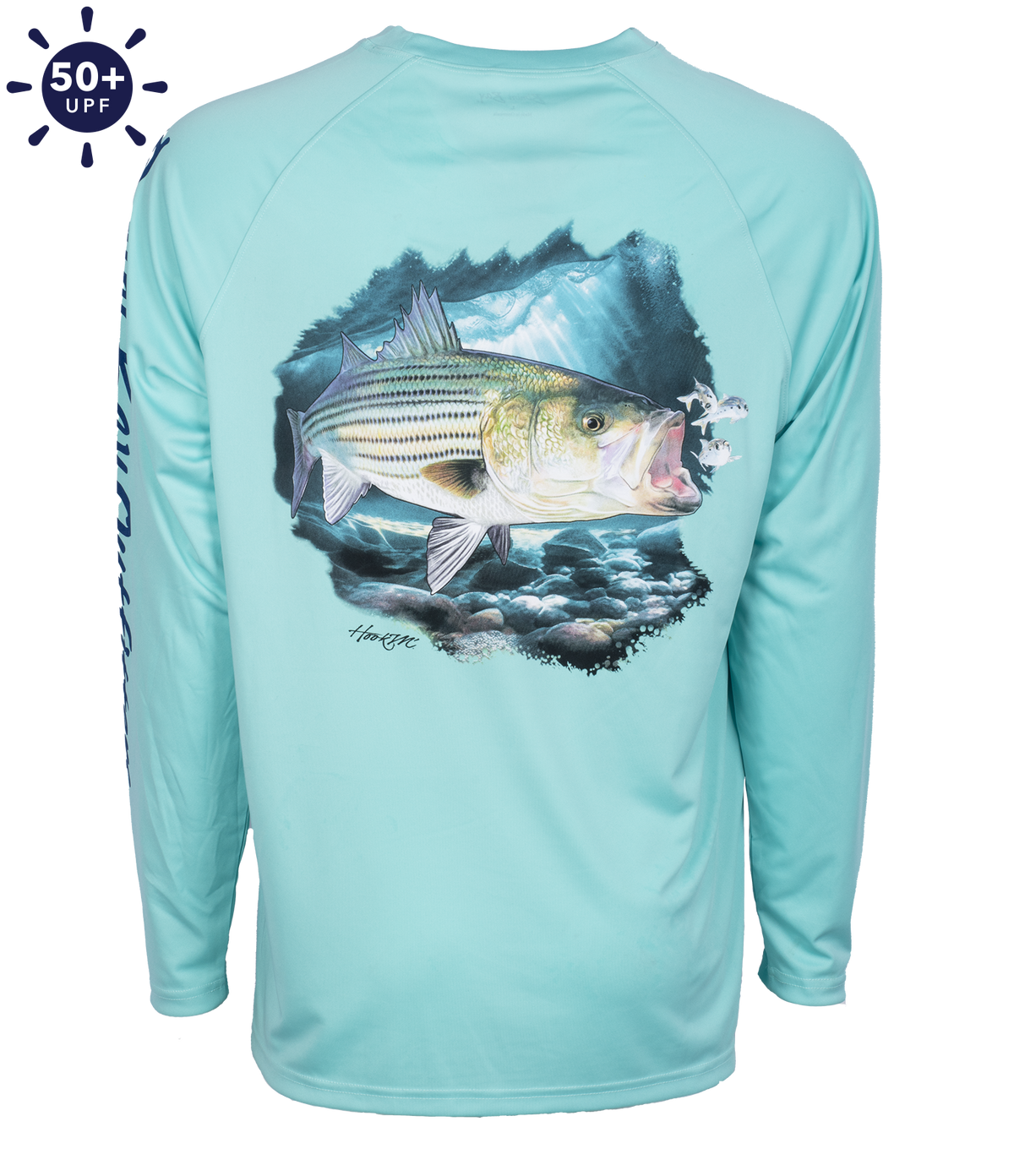Bimini Bay Hook M' Performance Long Sleeve - Striped Bass