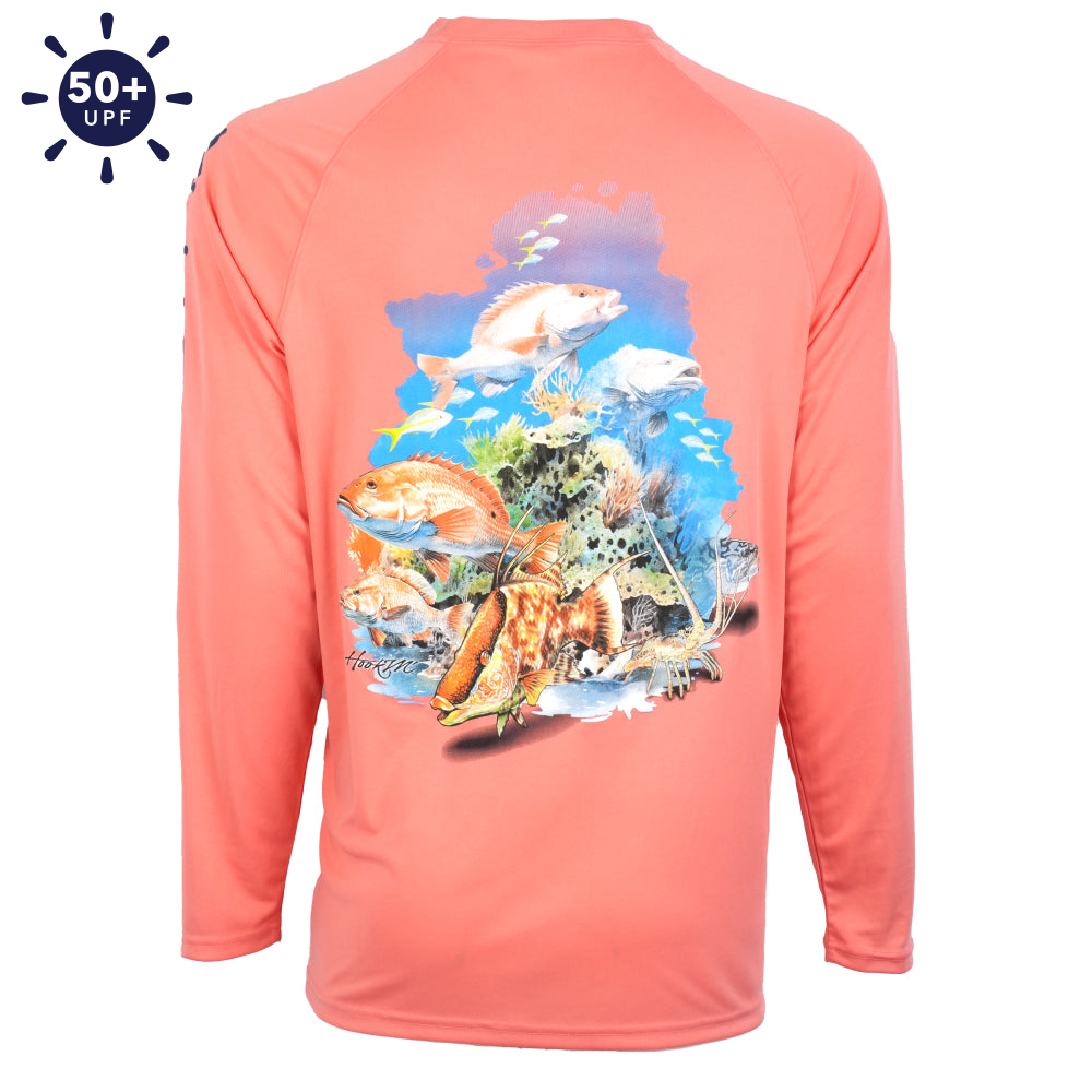 Bimini Bay Hook M' Performance Long Sleeve - Florida Bottom Slam