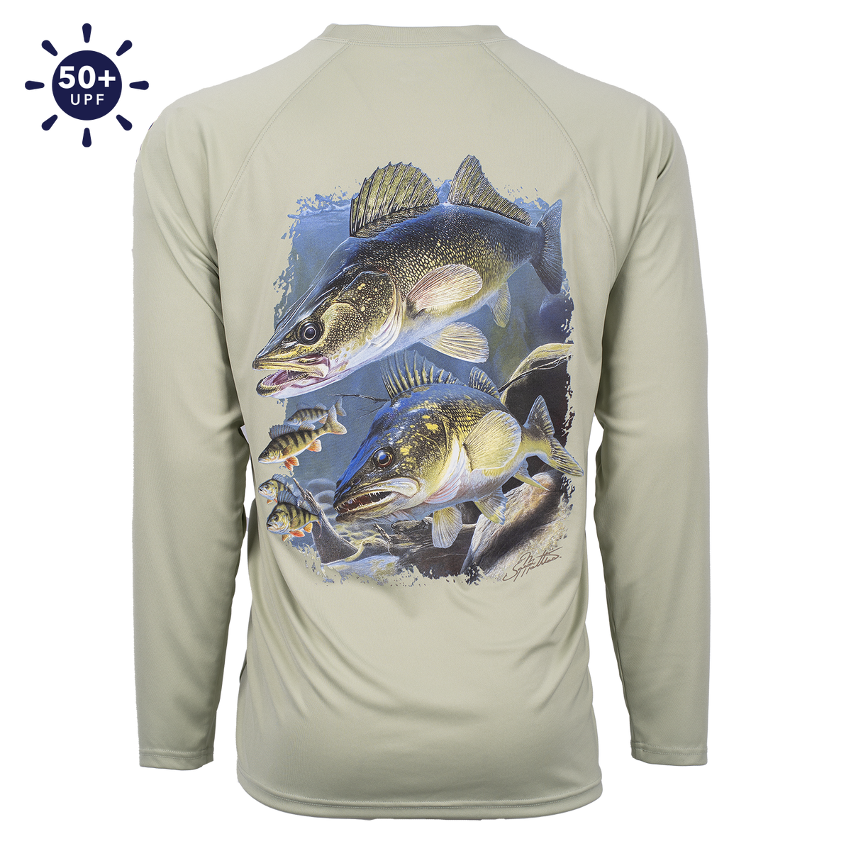 Bimini Bay Hook M' Performance Long Sleeve - Walleye