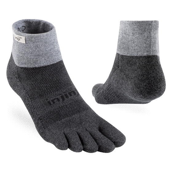 Injinji Trail Midweight Mini-Crew — Granite