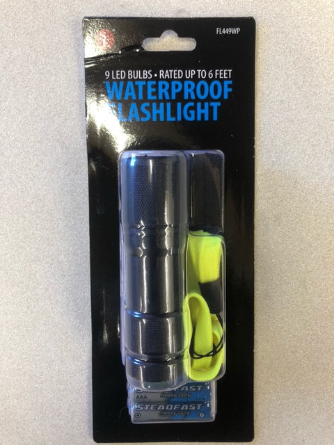 9-LED Waterproof Flashlight