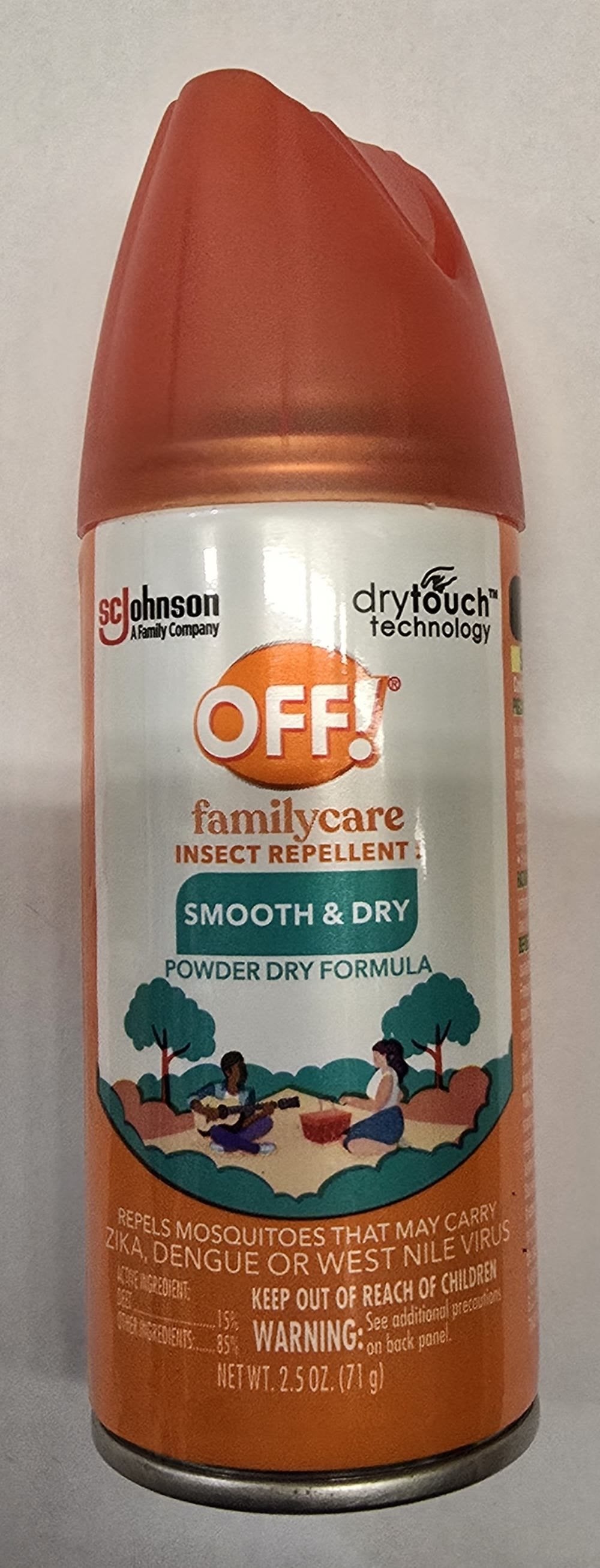 OFF! FamilyCare Smooth & Dry Insect Repellent — 2.5 oz Aerosol