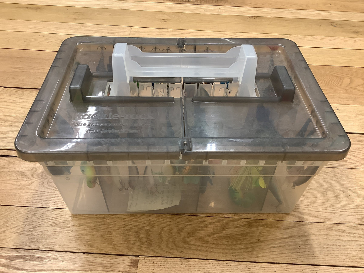 Used Crankbait Collection — 72 Lures in Tackle-Rack Tackle Box