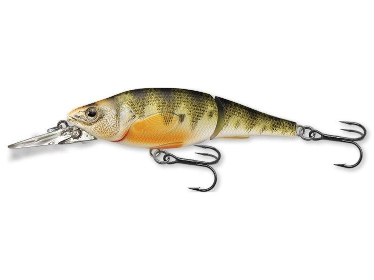 LiveTarget Yellow Perch Jointed Bait — Medium Dive, 3 5/8 in