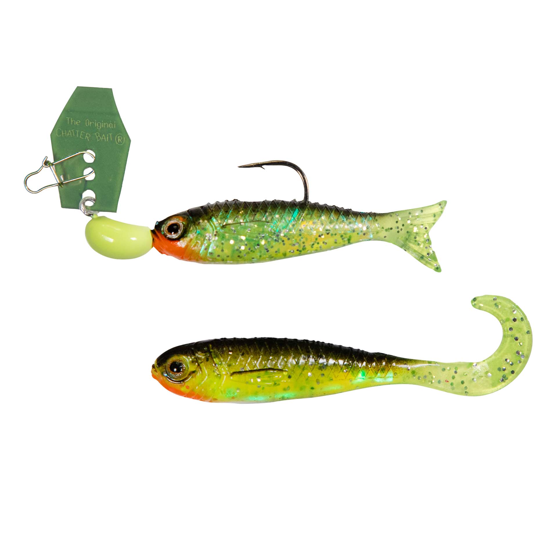 Z-Man ChatterBait Flashback Mini - Chartreuse/Firetiger