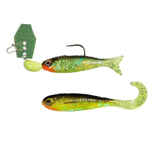 Z-Man ChatterBait Flashback Mini - Chartreuse/Firetiger