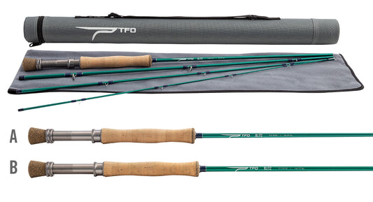 TFO Blitz fly rod cork grip and reel seat