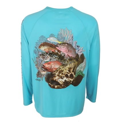 Bimini Bay Hook M' Performance Long Sleeve - Florida Bottom Slam