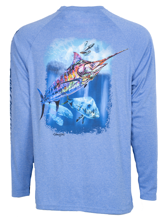 Bimini Bay Hook M' Performance Long Sleeve - Marlin