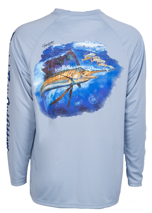 Bimini Bay Hook M' Performance Long Sleeve - Sailfish