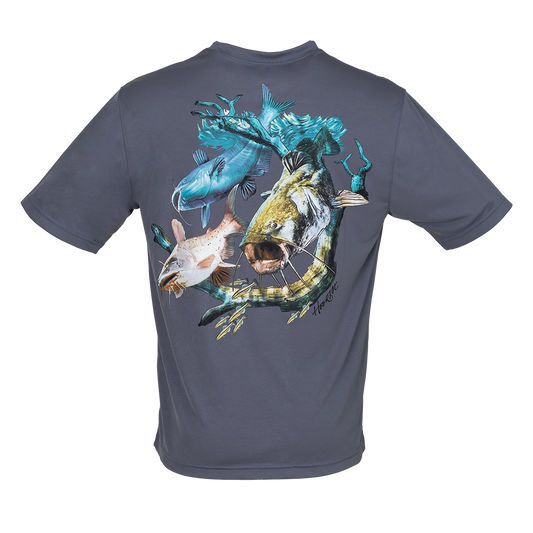 Bimini Bay Hook M' Performance Short Sleeve - Catfish