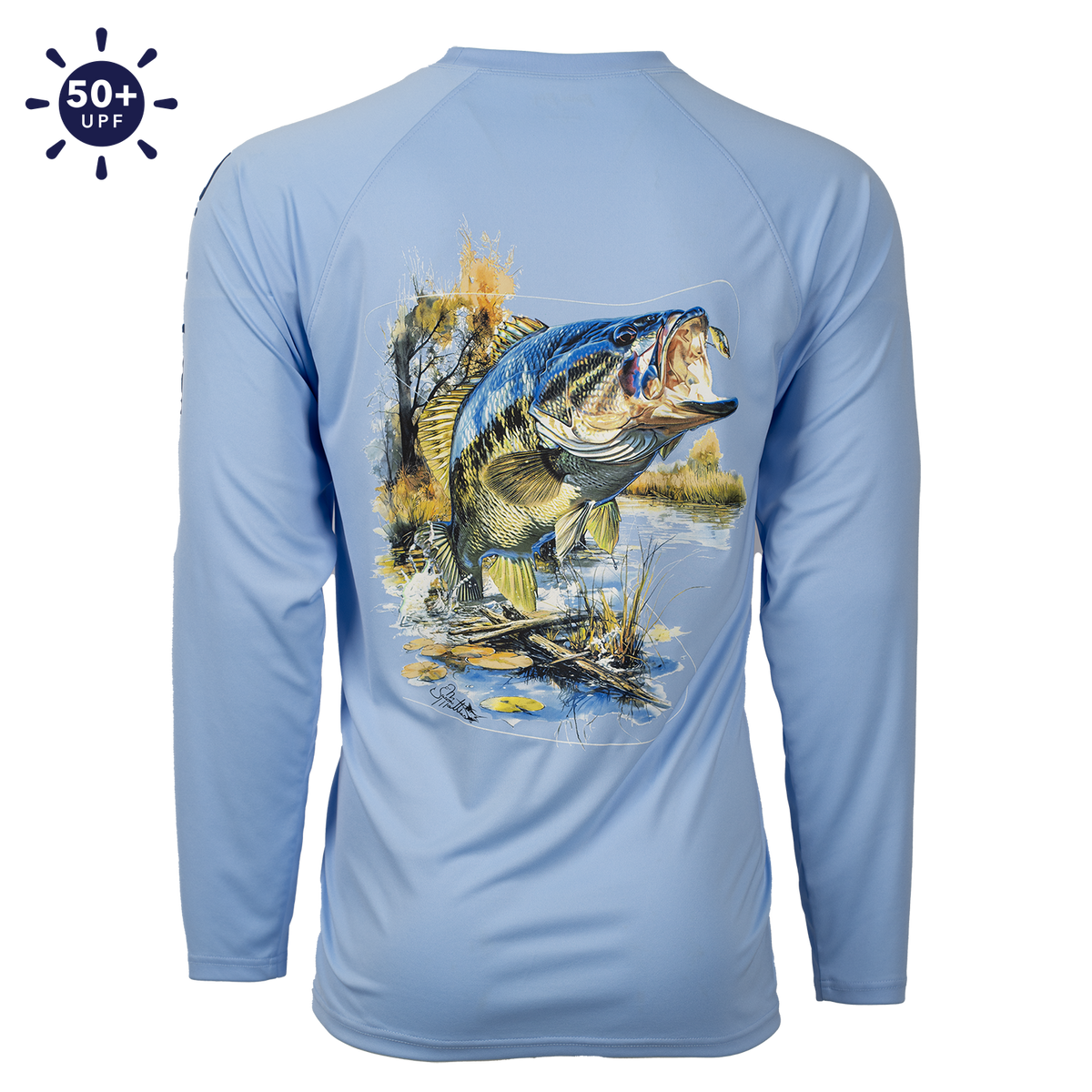 Bimini Bay Hook M' Performance Long Sleeve - Bass