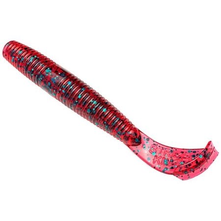 Strike King Rage Ned Cut-R Worm - Red Bug