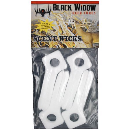 Black Widow Deer Lures Scent Wicks — 4 Pack