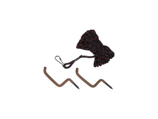 Allen Tree Stand Pull-Up Rope with 2 Bow/Gun Hangers — 20 ft