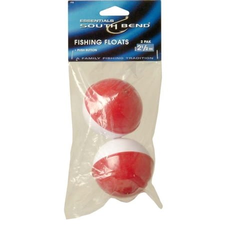 Red & White Push-Button Bobbers