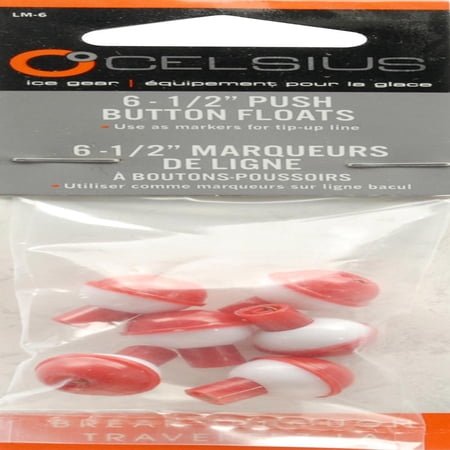 Red & White Push-Button Bobbers