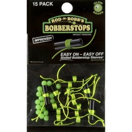 Rod-N-Bobb's Bobber Stops — Slotted Sleeves & Glow Beads