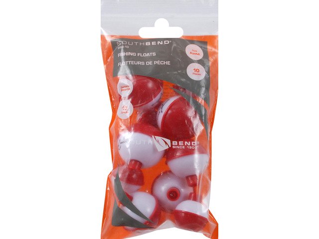 Red & White Push-Button Bobbers