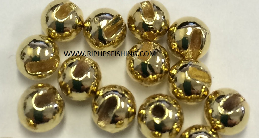 Hogskin Creek Tungsten Beads – 100 Ct Gold Assorted Sizes 1/16 To 3/16 For Fly Tying